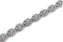 Bracelet tennis en or blanc 14 carats et zircons tbc001w