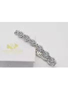Pulsera de tenis con circonitas en oro blanco de 14k tbc001w