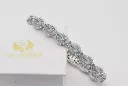 Tennisarmband aus 14 Karat Weißgold mit Zirkonen tbc001w