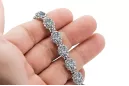 Bracelet tennis en or blanc 14 carats et zircons tbc001w