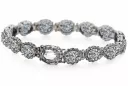 Bracelet tennis en or blanc 14 carats et zircons tbc001w