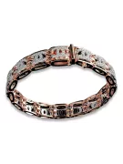 Armband aus 14 Karat Gelb-Weißgold mit Zirkonia cgcfb001yw