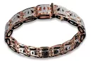 Armband aus 14 Karat Gelb-Weißgold mit Zirkonia cgcfb001yw