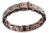 Armband aus 14 Karat Gelb-Weißgold mit Zirkonia cgcfb001yw
