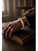 Armband aus 14 Karat Gelb-Weißgold mit Zirkonia cgcfb001yw