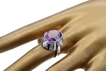 Rus sovietic a crescut 14k 585 aur Alexandrite Ruby Emerald Sapphire Zircon inel vrc014
