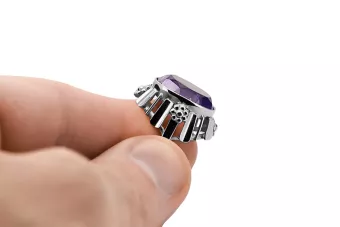 Російська радянська троянда з золота 14 карат 585 проби Олександрит Рубін Смарагд Сапфір Циркон Каблучка vrc014