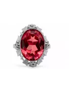 Ring Vintage Ruby Sterling silver 925 vrc043s