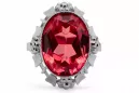 Ring Vintage Ruby Sterling silver 925 vrc043s