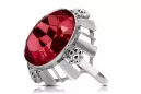 Ring Vintage Ruby Sterling silver 925 vrc043s