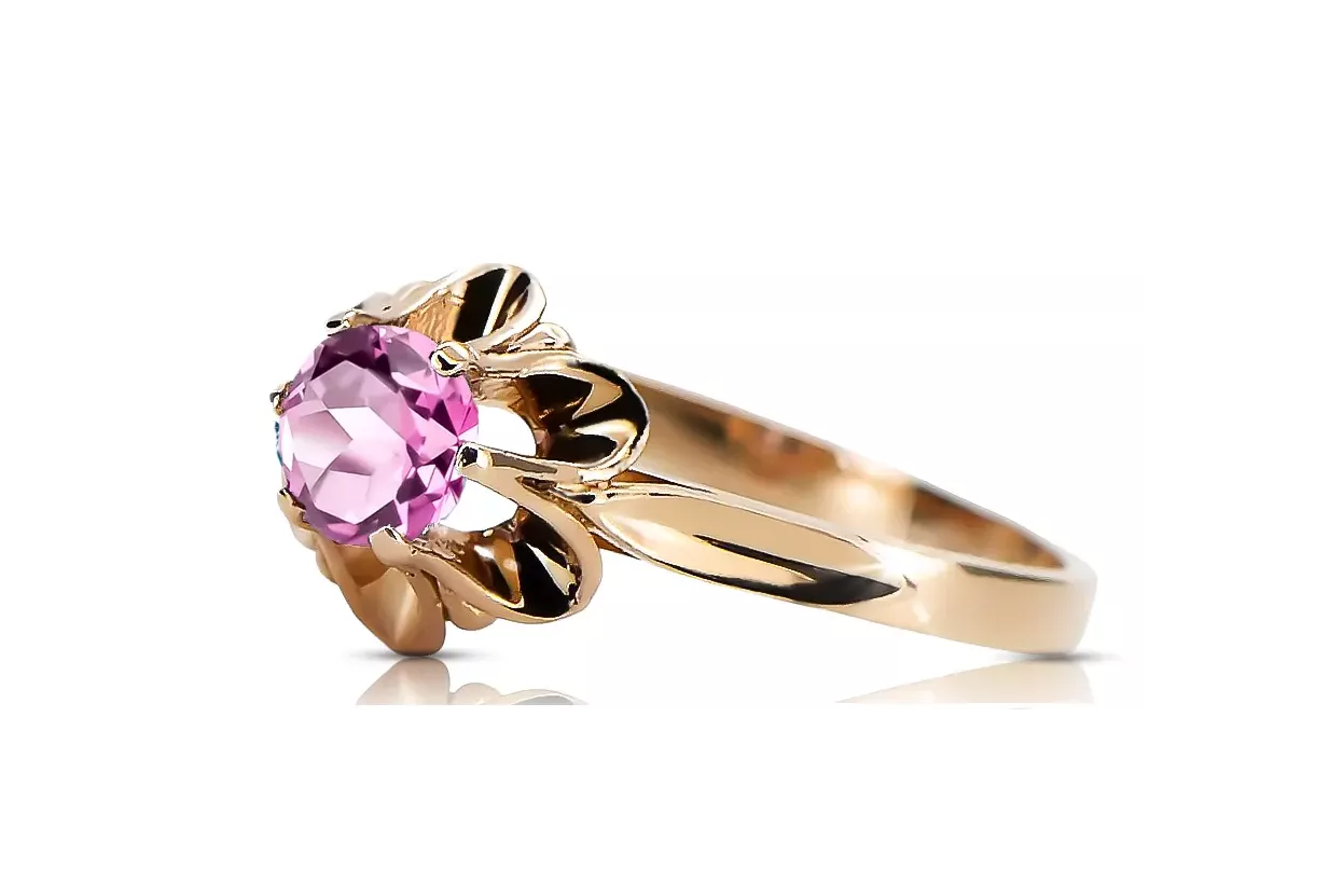 Ring Amethyst Original Vintage 14K Rose Gold Vintage vrc004r Ring Amethyst Original Vintage 14K Rose Gold Vintage vrc004r