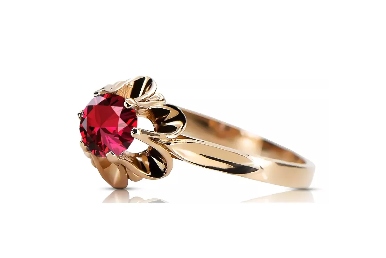 Ruby Original Vintage 14K Rose Gold Ring Vintage craft vrc004r Ruby Original Vintage 14K Rose Gold Ring Vintage craft vrc004r