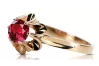 Ruby Original Vintage 14 Karat Roségold Ring Vintage Handwerk vrc004r