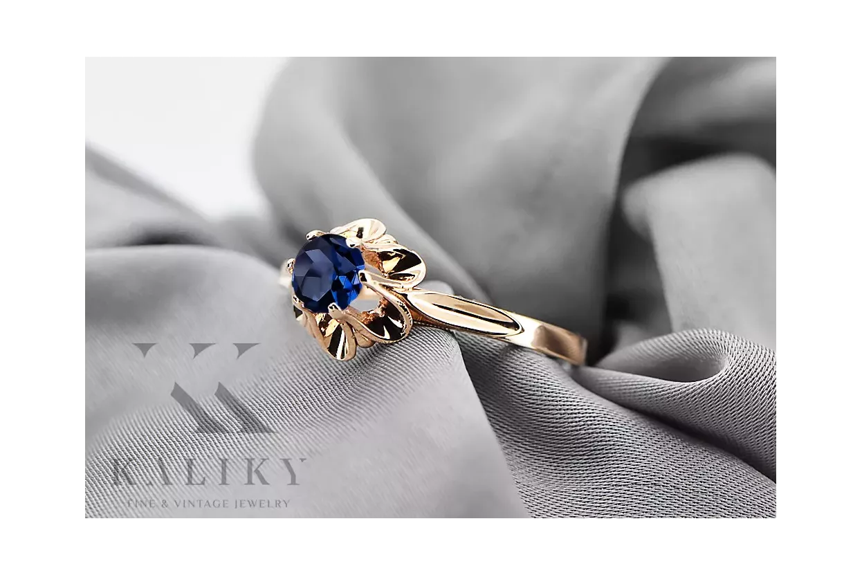 Винтажное кольцо Sapphire Original Vintage 14K Rose Gold vrc004r