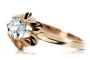 Original Jahrgang 14K Rose Gold Zirkon Ring Vintage Jewlery vrc004r