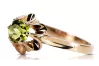 Vintage Jewlery Ring gelb Peridot Original Vintage 14K Rose Gold vrc004r