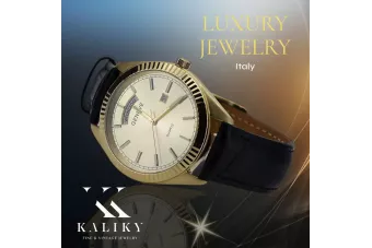 Ceas de aur bărbătesc Geneve ★ https://zlotychlopak.pl/ro/ ★ Puritate aur 585 333 Preț mic!