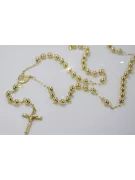 Italienisch gelb 14k gold 585 Rosenkranz rcc009y