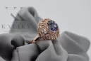 Ruso soviético rosa 14k 585 oro Alexandrite Ruby Emerald zafiro anillo Zircon vrc059