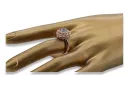 Russe rose soviétique 14k 585 or Alexandrite Ruby Emerald Sapphire Zircon ring vrc059