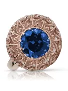 Vintage Craft  Inel Safir Original vintage din aur roz de 14k vrc059r