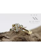 Російська рада Рожева рожева 14k 585 золота старовинне кільце Vrn001