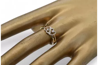Russische sowjetische Rose Pink 14k 585 Gold Vintage Ring VRN001