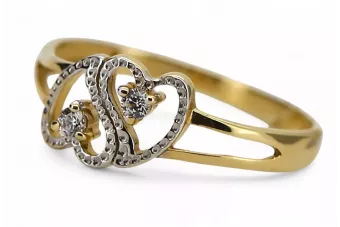 Russian Soviet rose pink 14k 585 gold Vintage ring vrn001