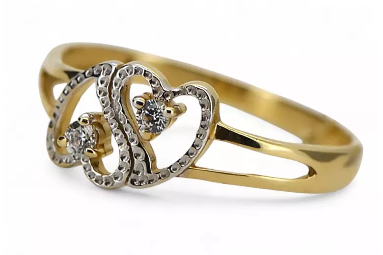 Russe Rose Rose Rose Rose 14K 585 Bague Vintage en or VRN001