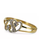 Russe Rose Rose Rose Rose 14K 585 Bague Vintage en or VRN001