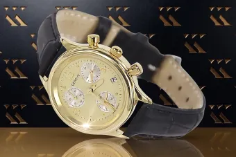 Montre dame suisse en or jaune 14 carats lw019y