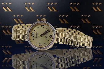 Желтое золото 14к, Леди Часы Geneve Lady Gift lw022y