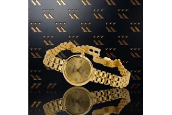 Montre femme Geneve en Or Jaune 14 carats lw028y