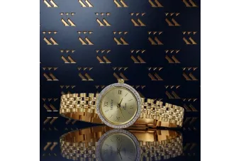 Ceas de dame din aur galben 14K, Geneve lw029y