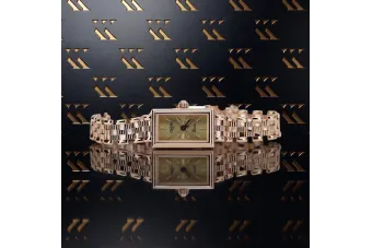 Montre Vintage en or rose Geneve pour dame - Cadeau élégant lw030r