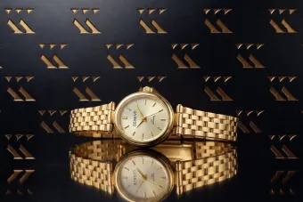 Montre dame en or jaune 14 carats de Genève lw031y