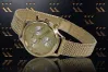 Montre bracelet dame en or jaune 14k 585 Genève lw019y&lbw003y