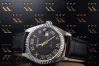 Weiß 14k gold Lady Geneve watch schwarz Zifferblatt lw020wdbc