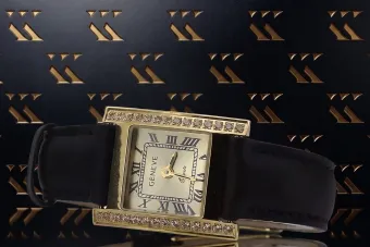 Złoty zegarek damski na pasku 14k 585 Geneve lw035ydy