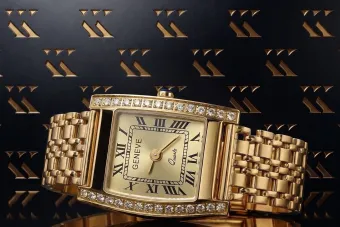 Zegarek zegarek damski 14K Geneve lw035ydy&lbw001y