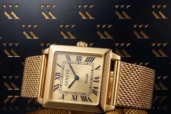 Ceas de damă din aur galben de 14k Geneve lw036ydgb&lbw001y
