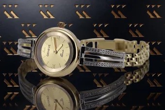 14K Жовте золото, Золота Леді годинник Генева lw040yw