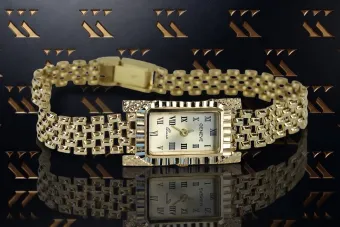 14K Жовте золото леді годинник Geneve lw062y