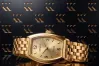 Elegant 14K Yellow Gold Lady Geneve Watch lw064y