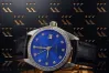 Weiß 14k gold lady Geneve watch blau wahl lw078wdblz