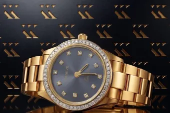 14K жълто злато, Злато, Си? Часовник Lady Geneve за дама lw080y