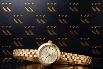 Złoty zegarek 14k dla damy Genewa lw084y