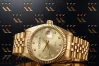 Elegant Italian Yellow 14K Gold Lady Geneve Watch lw091y