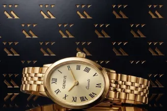 Reloj Geneve de Señora en Oro Amarillo de 14 Quilates lw096y