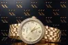 14K Yellow Gold Black Diamond Lady Watch Gift lw101ydg